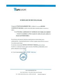 recomandare TULIP MANAGEMENT